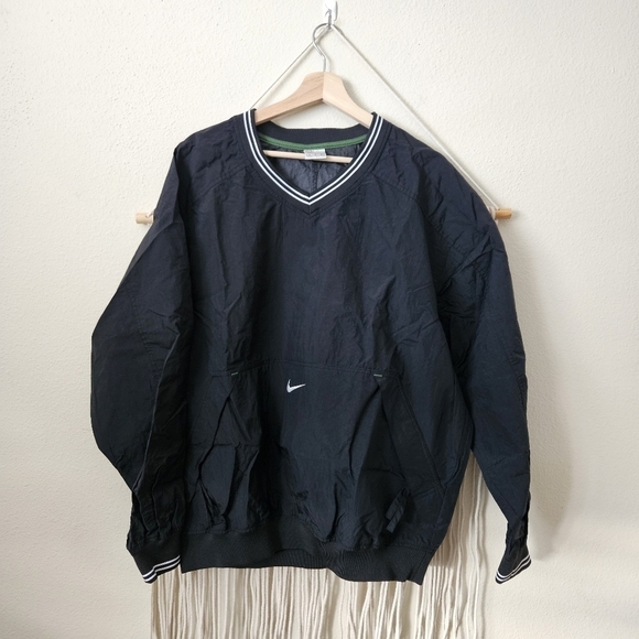 Nike Other - Vintage Nike Black Pullover Windbreaker Large